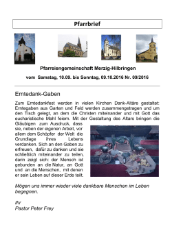 Pfarrbrief 09-2016 - Pfarreiengemeinschaft Merzig