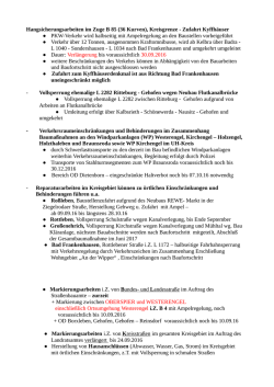 Hangsicherungsarbeiten im Zuge B 85 (36 Kurven), Kreisgrenze