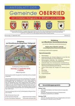 Amtsblatt Oberried KW 37_2016