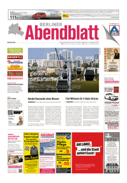 Gondeln gleitenin dieG&auml;rten