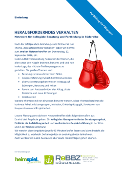 herausforderndes verhalten