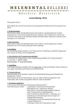 als pdf downloaden - Helenental Kellerei Röschitz › Helenentalkellerei