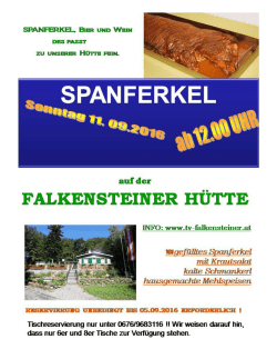 Info-Flyer - TV Falkensteiner