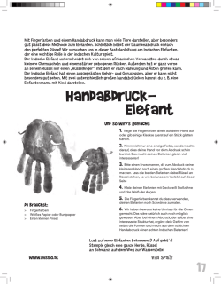 Handabdruck- Elefant