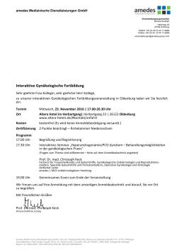 Interaktive Gyn&auml;kologische Fortbildung