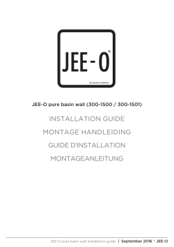 installation guide montage handleiding guide d`installation - JEE-O