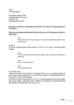 Die Nachfrage und Antwort als PDF