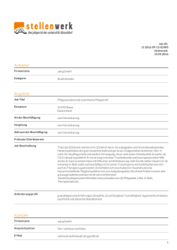 Pflegeassistenz und examinierte Pflegekraft