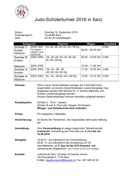 Judoschülerturnier 2016