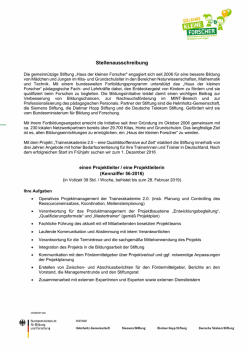 einen Projektleiter / eine Projektleiterin