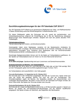 Durchf&uuml;hrungsbestimmungen 2016/17