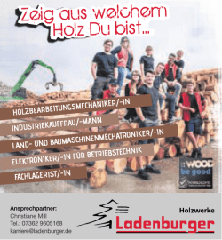 HOLZBEARBEITUNGSMECHANIKER/