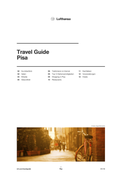 Pisa | Lufthansa ® Travel Guide
