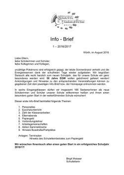 Info - Brief - Europa