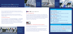 Swiss Sailing League Final Act 8 Zürich