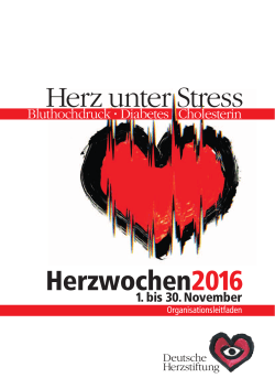 Herz unter Stress - Deutsche Herzstiftung