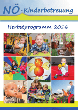 Herbstprogramm 2016 - N&ouml;