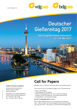 Call for Papers als pdf-Download