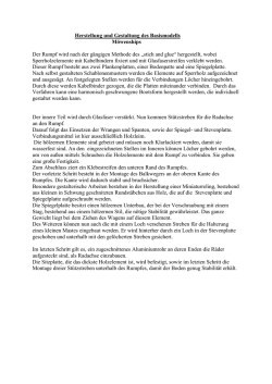 Herstellung und Gestaltung des Basismodells