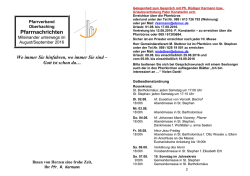 Gottesdienstordnung M&auml;rz 2005