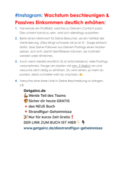 Instagram wachsen lassen