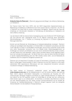 press release - Basel Institute on Governance