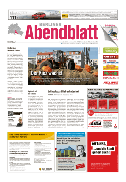 DerKiezwächst - Berliner Abendblatt