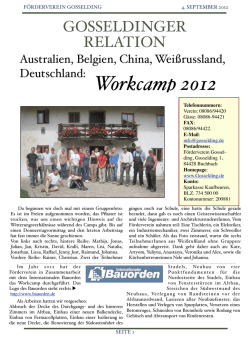 Gosseldinger Relation 2 – 2012