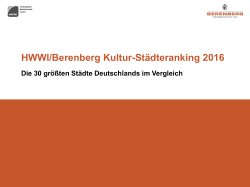 HWWI/Berenberg Kultur