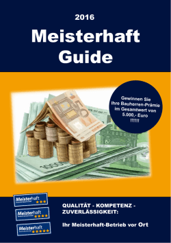 Meisterhaft Guide