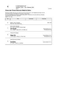 Starterliste Junior-Cup - Verband Südwestdeutscher Rennvereine eV