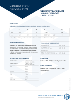1.7131 / 1.7139 - Deutsche Edelstahlwerke GmbH