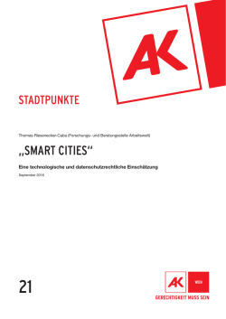 smart cities - Arbeiterkammer