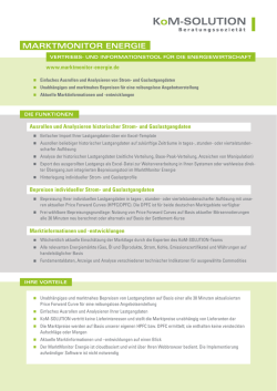 MarktMonitor Energie - KoM