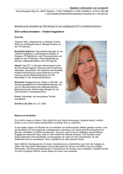 (PDF | 165kb) - Sich selbst einsetzen – Andere begeistern