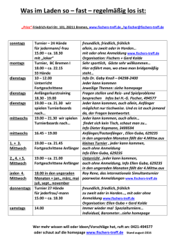 Infos - Fischers