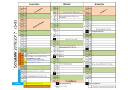 Kalender für die Klassen 5-9