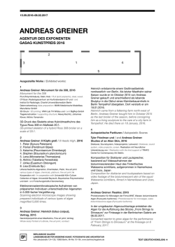 Handout zur Ausstellung