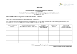 Laufzettel - Gemeinschaftsgrundschule Oedekoven