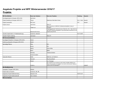 WPF Projekte WS 16-17-3 - HS-OWL