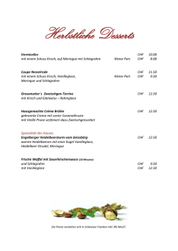 Herbstliche Desserts