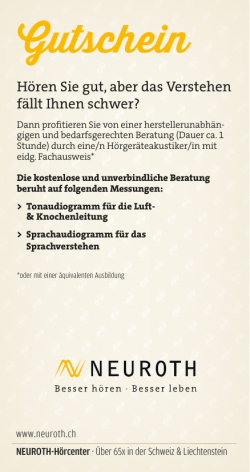 Gutschein - Pro Senectute