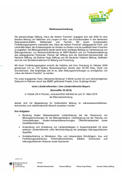 einen L&auml;nderreferenten / eine L&auml;nderreferentin Bayern
