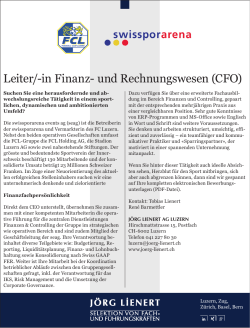 Leiter/-in Finanz- und Rechnungswesen (CFO)