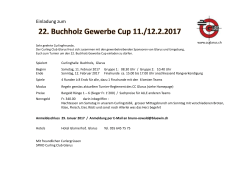 Buchholz Gewerbe Cup 2017 Ausschreibung