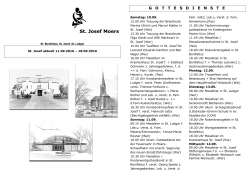 11.09.-18.09. - St. Josef Moers