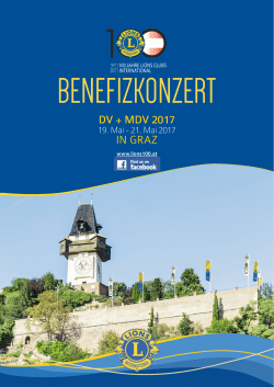 DV + MDV 2017 in graz - 100 jahre lions clubs international