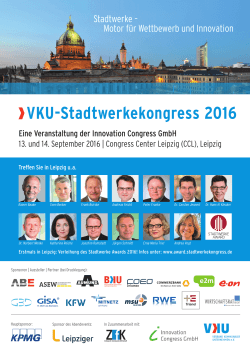 VKU-Stadtwerkekongress 2016