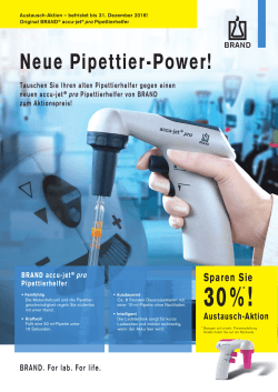 Neue Pipettier-Power! - Ihr Partner für Laborbedarf