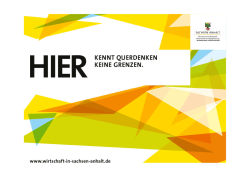 Gr&uuml;nden - Unternehmer und Gr&uuml;nder Sachsen